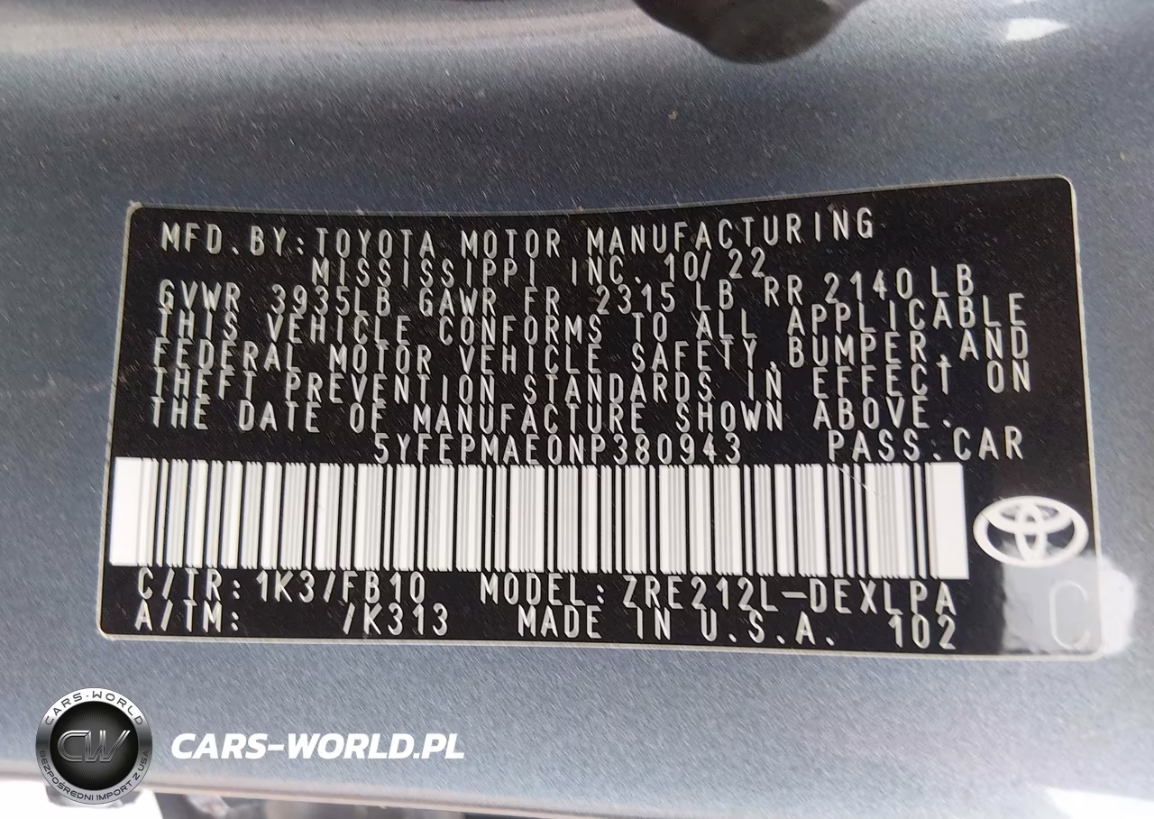 2022 Toyota Corolla Le VIN:5YFEPMAE0NP380943 - 9