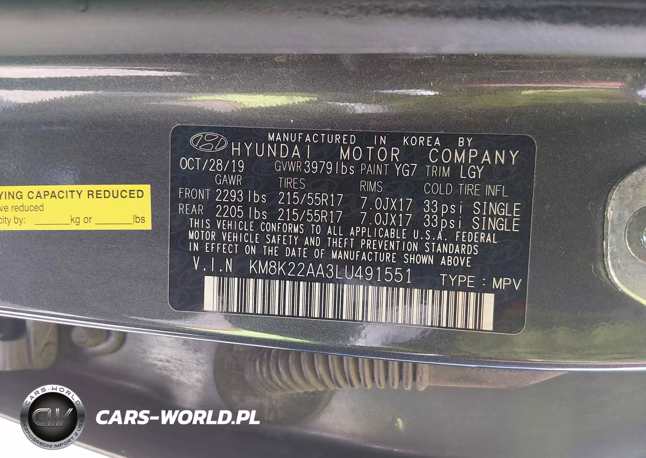 2020 Hyundai Kona Sel VIN:KM8K22AA3LU491551 - 9
