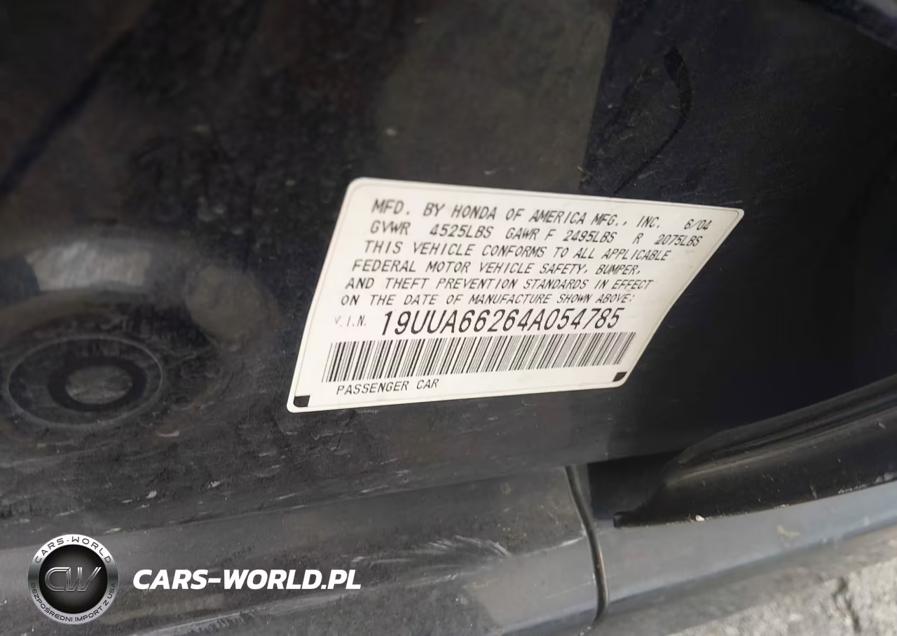 2004 Acura Tl VIN:19UUA66264A054785 - 9