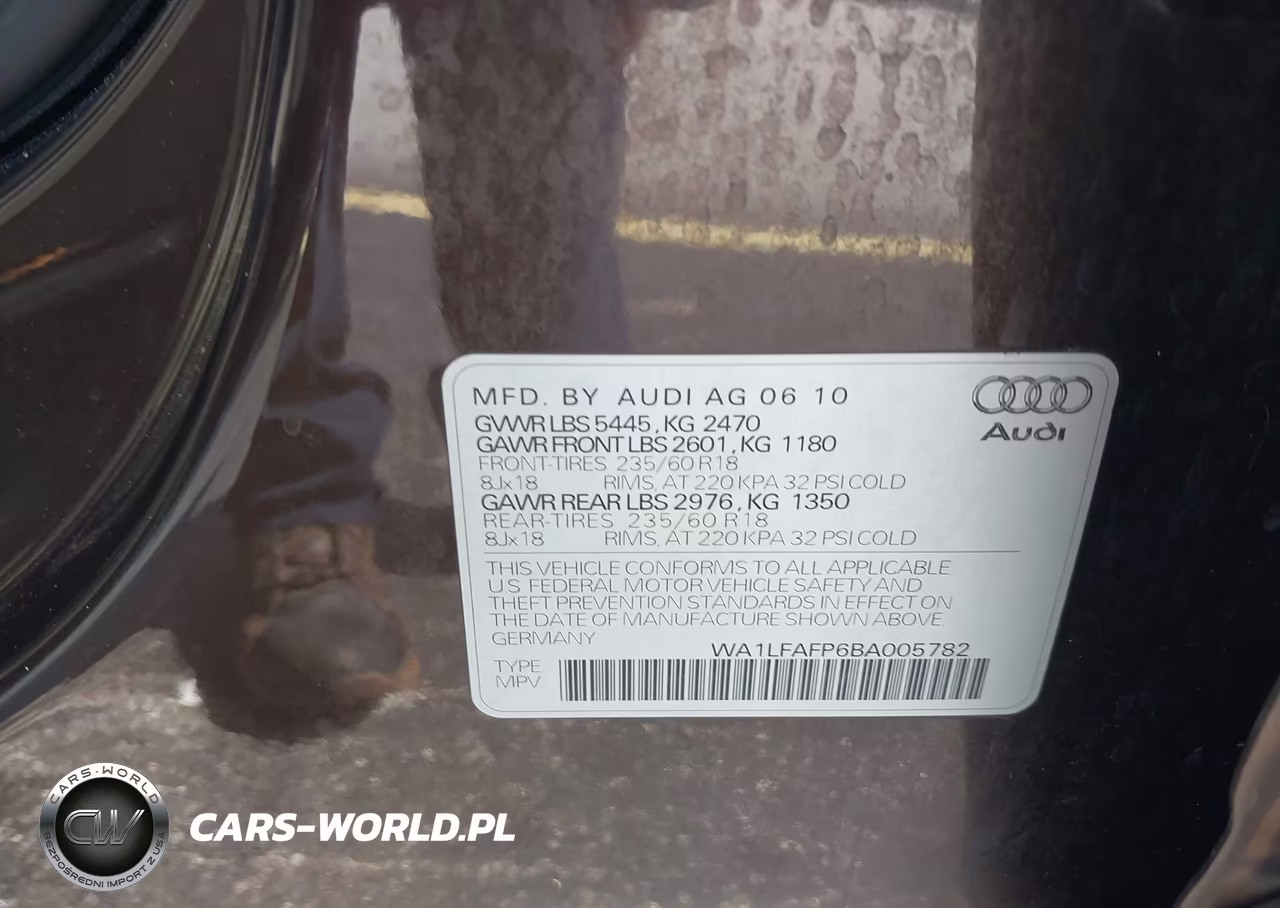 2011 Audi Q5 2.0T Premium VIN:WA1LFAFP6BA005782 - 9
