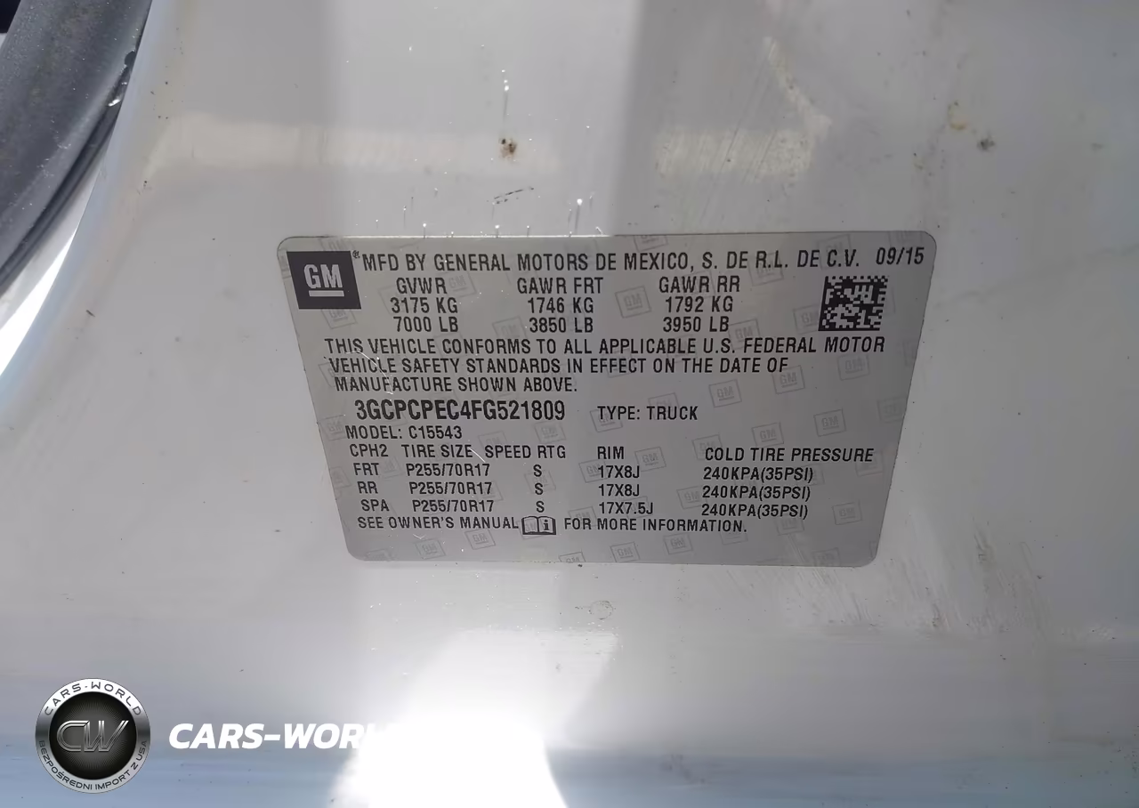 2015 Chevrolet Silverado 1500 Ls VIN:3GCPCPEC4FG521809 - 9