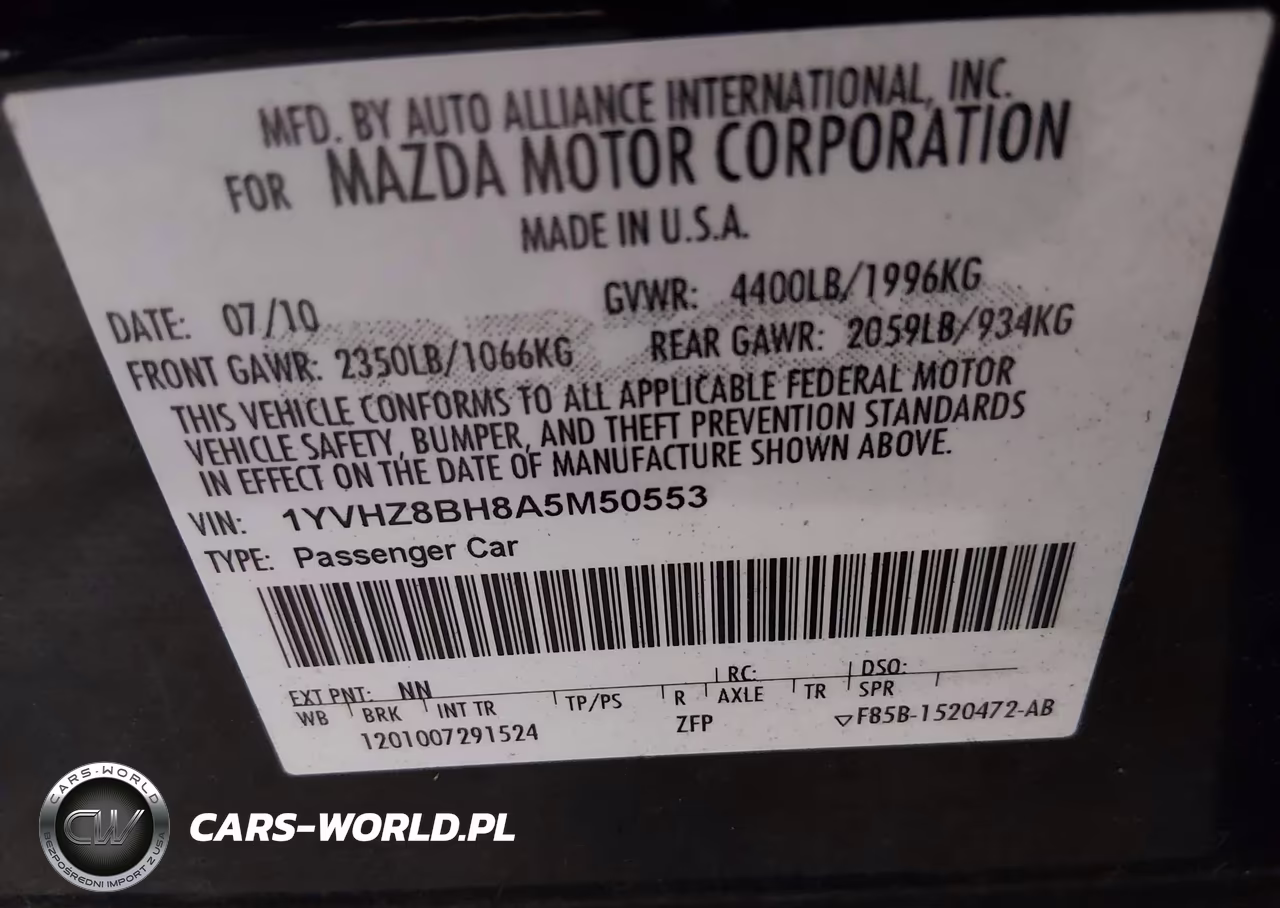 2010 Mazda Mazda6 I Sport VIN:1YVHZ8BH8A5M50553 - 9