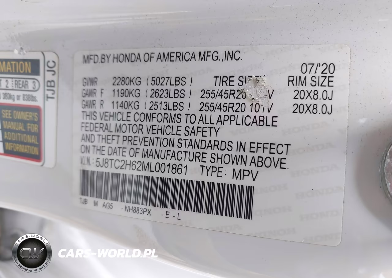 2021 Acura Rdx A-Spec Package VIN:5J8TC2H62ML001861 - 9