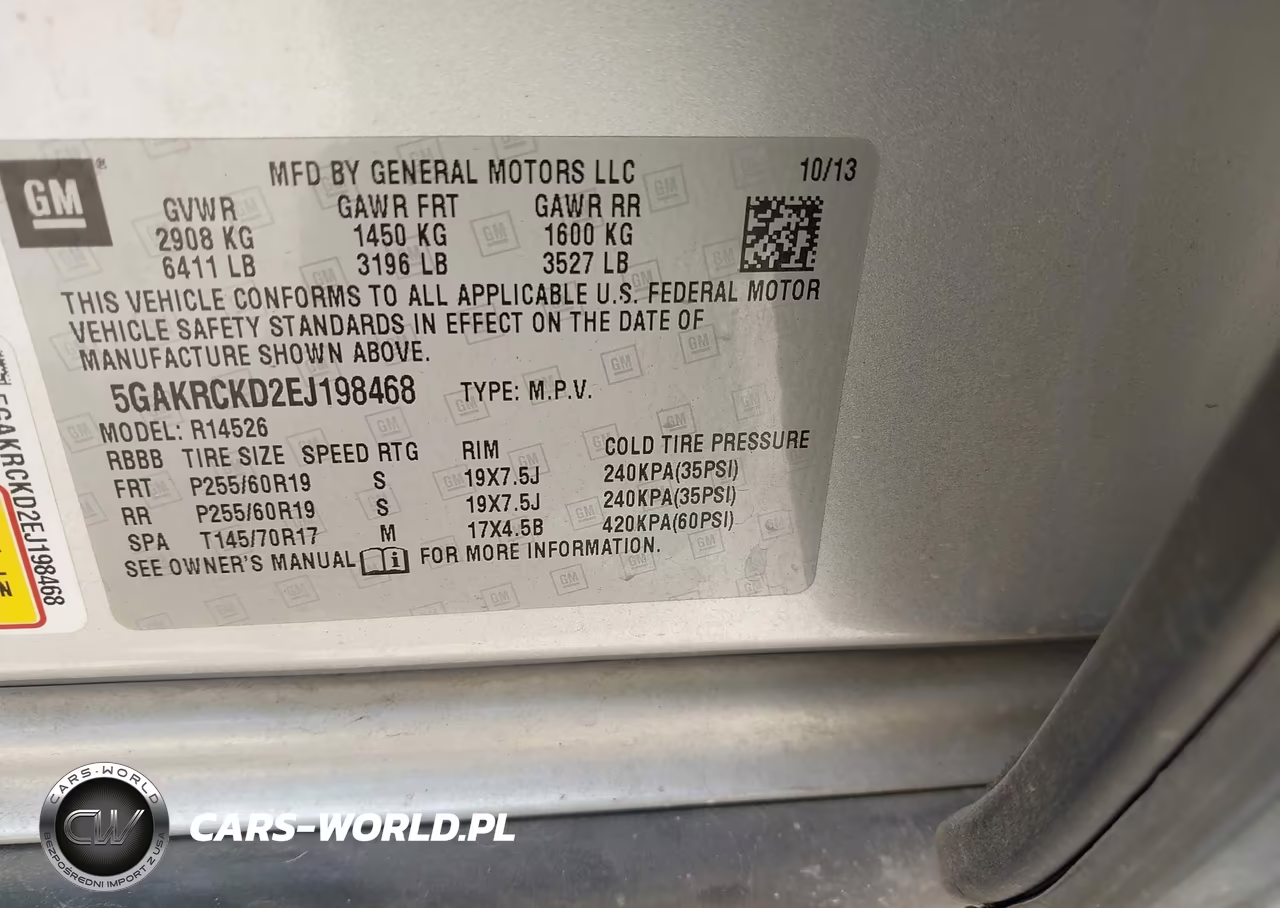 2014 Buick Enclave Premium VIN:5GAKRCKD2EJ198468 - 9