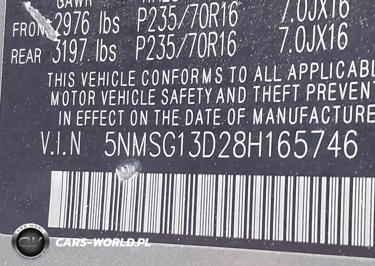 2008 Hyundai Santa Fe Gls VIN:5NMSG13D28H165746 - 9