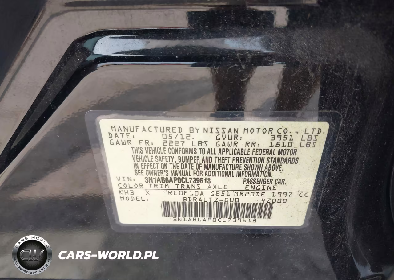2012 Nissan Sentra 2.0 Sr VIN:3N1AB6AP0CL739618 - 9