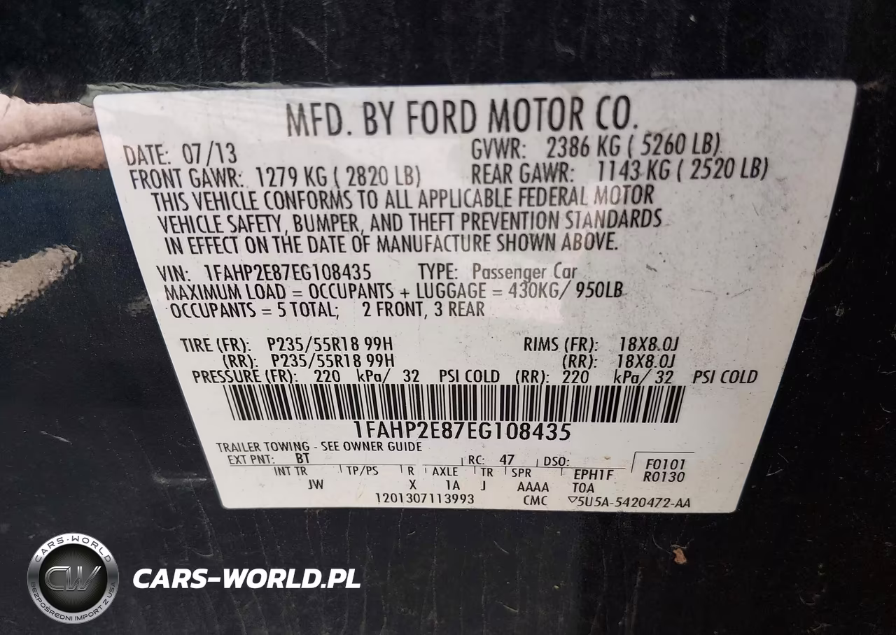 2014 Ford Taurus Sel VIN:1FAHP2E87EG108435 - 9