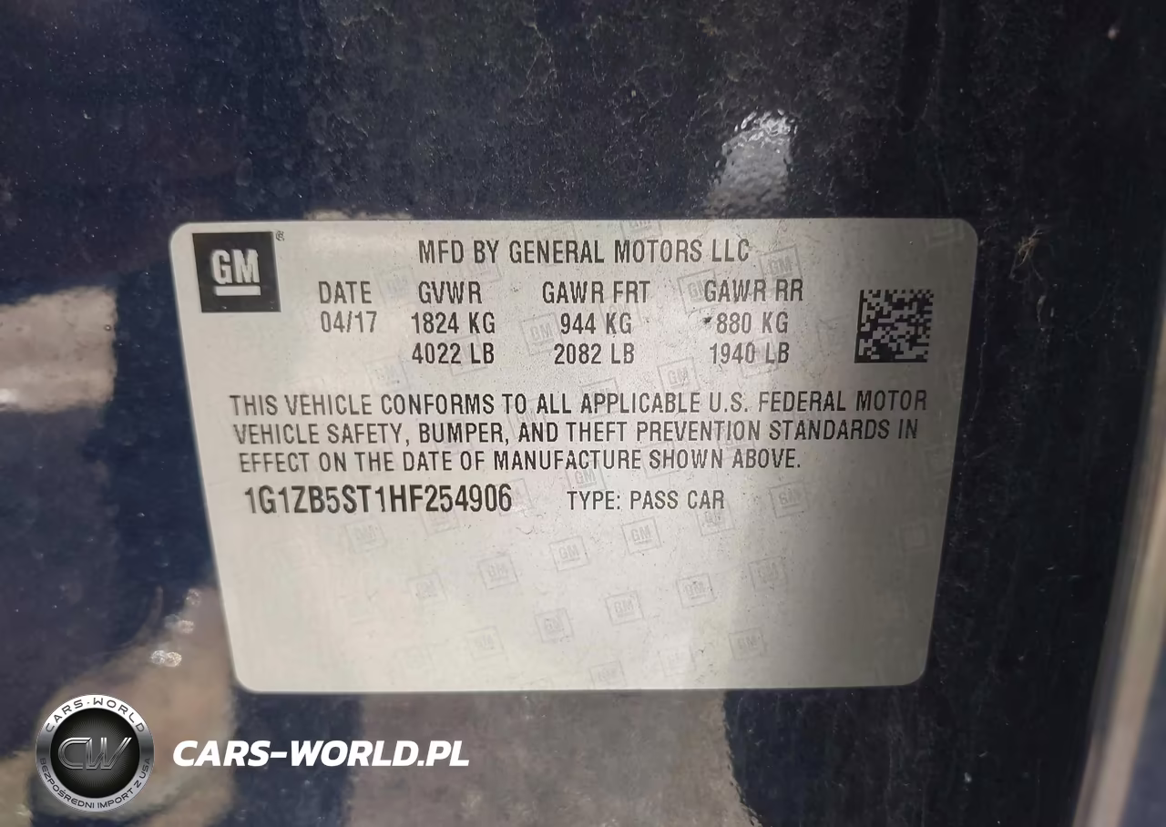 2017 Chevrolet Malibu Ls VIN:1G1ZB5ST1HF254906 - 9