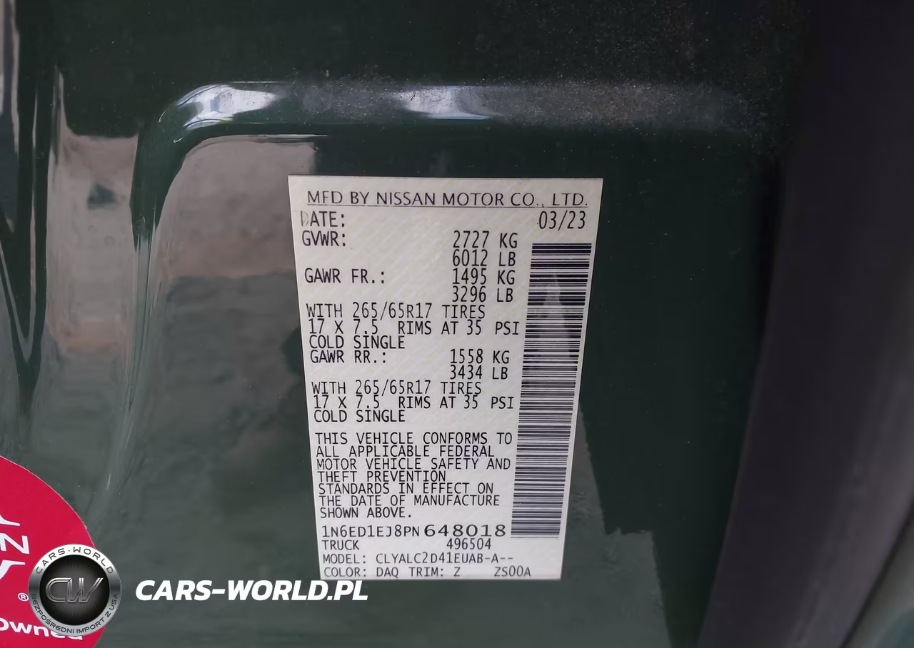 2023 Nissan Frontier Sv 4X2 VIN:1N6ED1EJ8PN648018 - 9