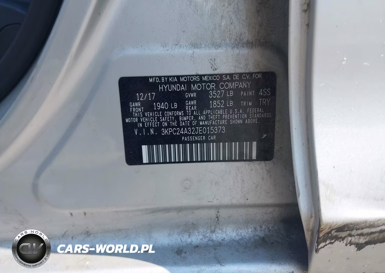 2018 Hyundai Accent Se VIN:3KPC24A32JE015373 - 9