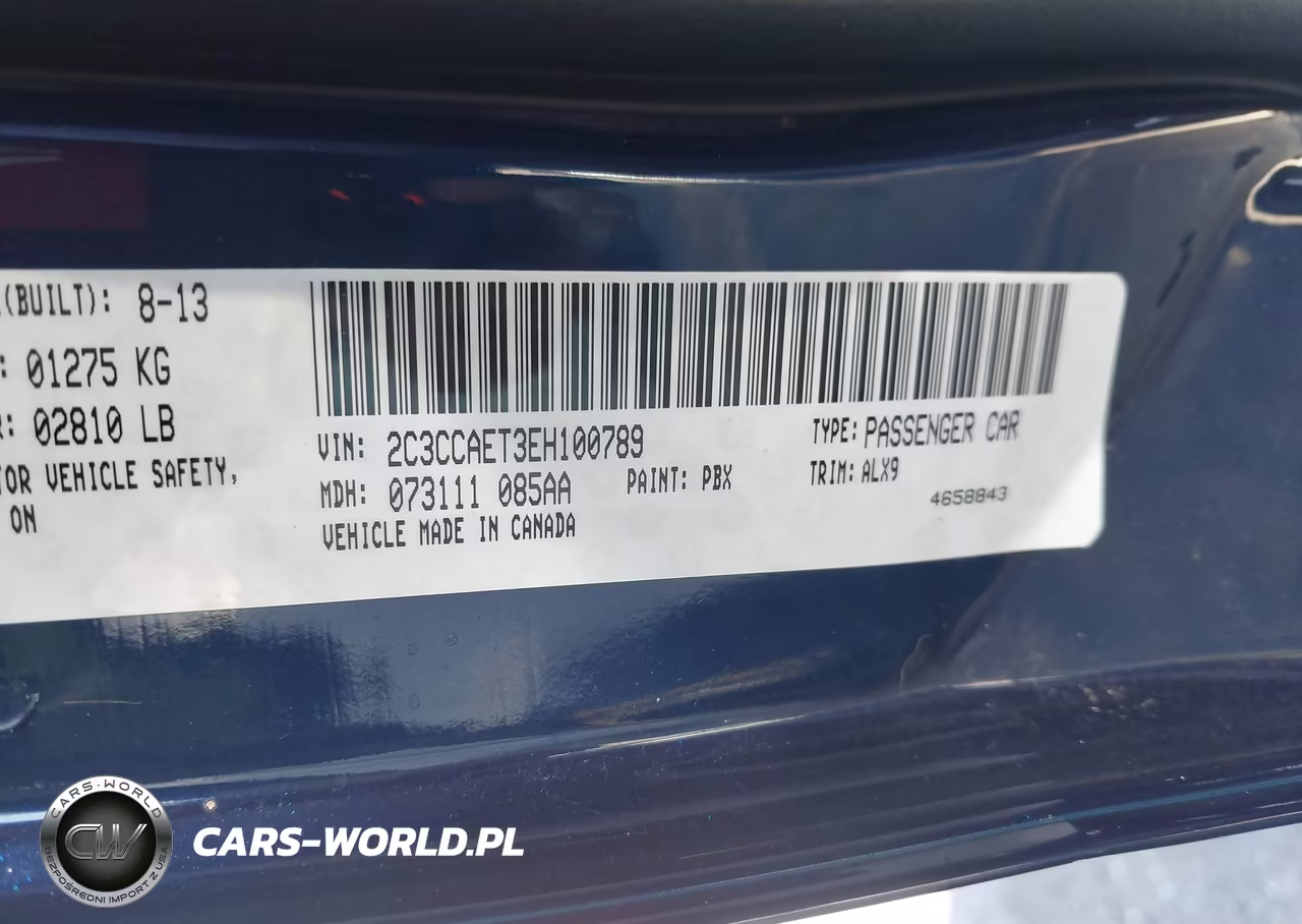 2014 Chrysler 300C VIN:2C3CCAET3EH100789 - 9