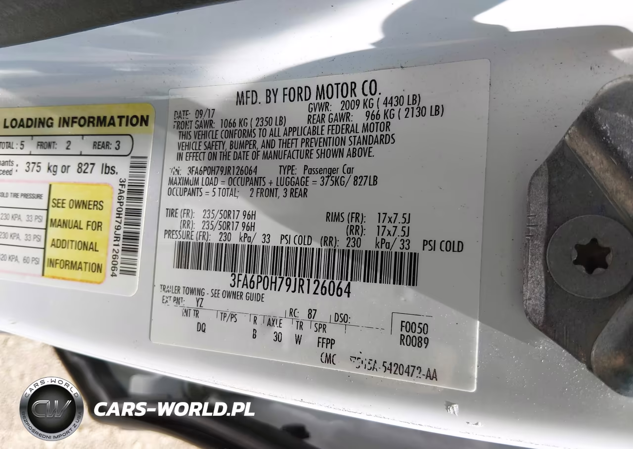 2018 Ford Fusion Se VIN:3FA6P0H79JR126064 - 9