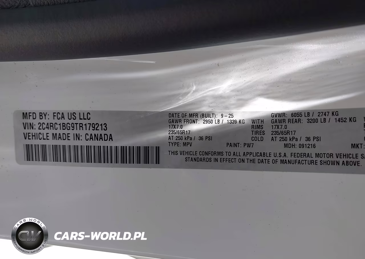 2026 Chrysler Pacifica Select VIN:2C4RC1BG9TR179213 - 9