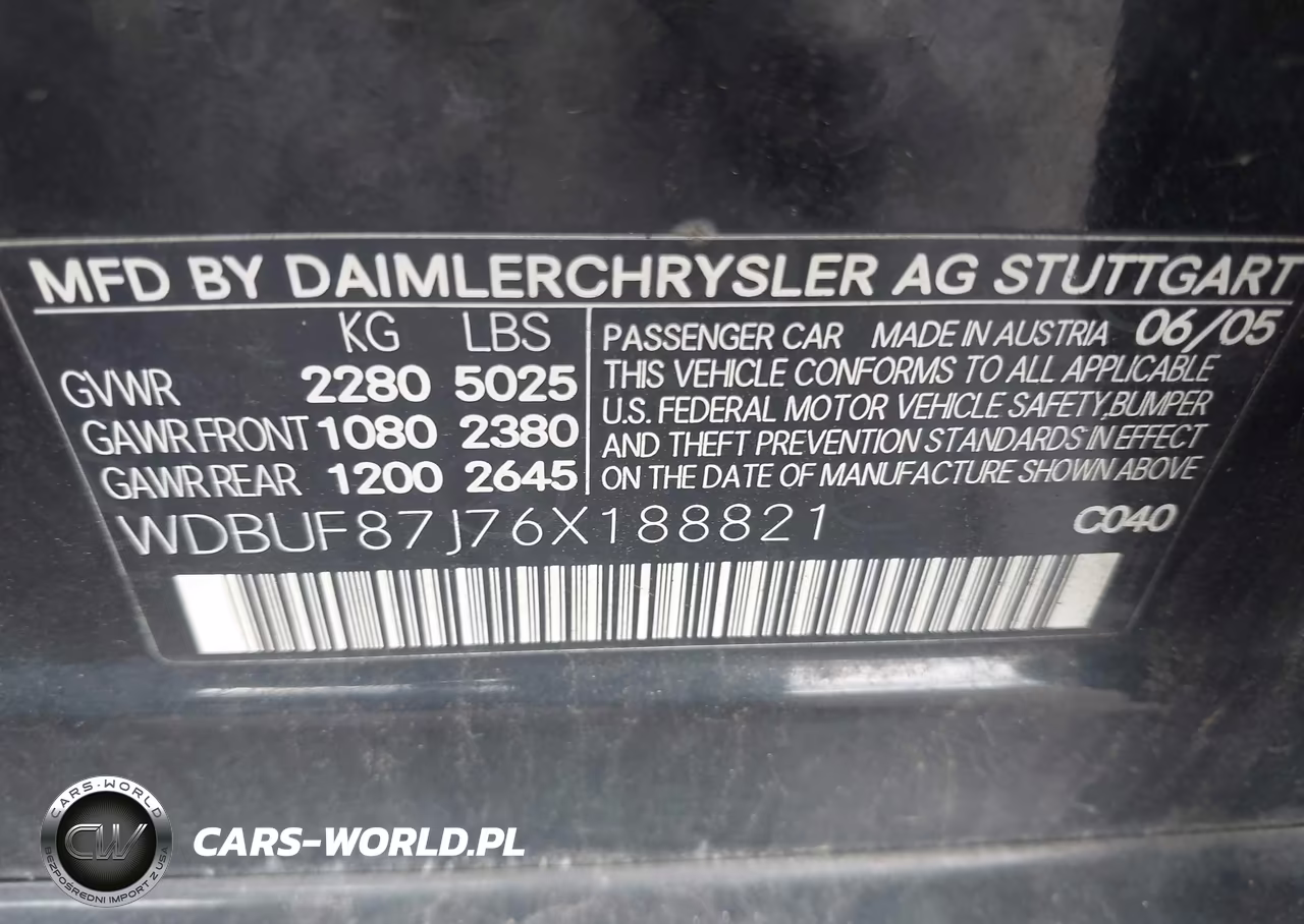2006 Mercedes-Benz E 350 4Matic VIN:WDBUF87J76X188821 - 9