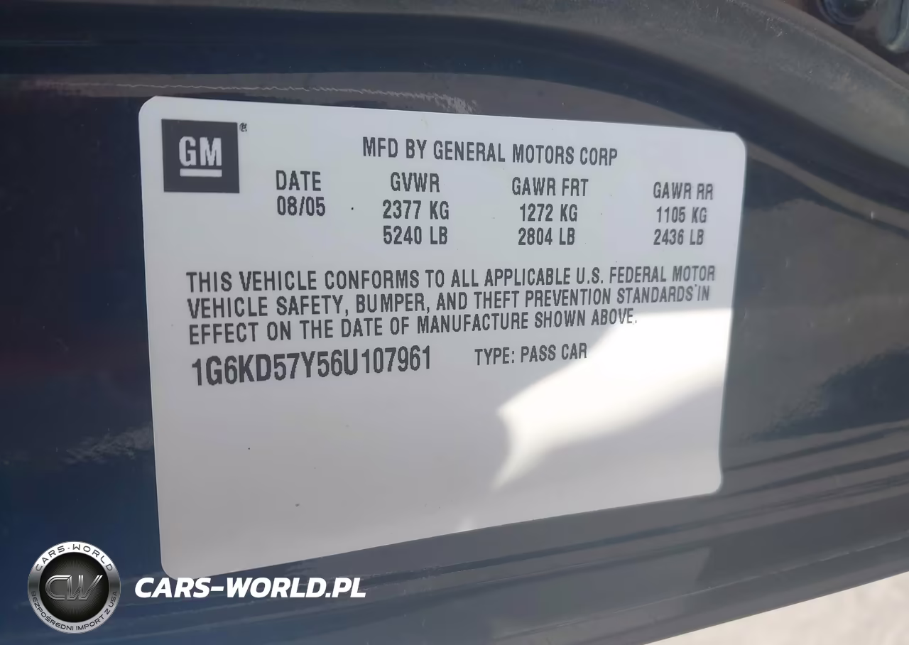 2006 Cadillac Dts 1Sb VIN:1G6KD57Y56U107961 - 9