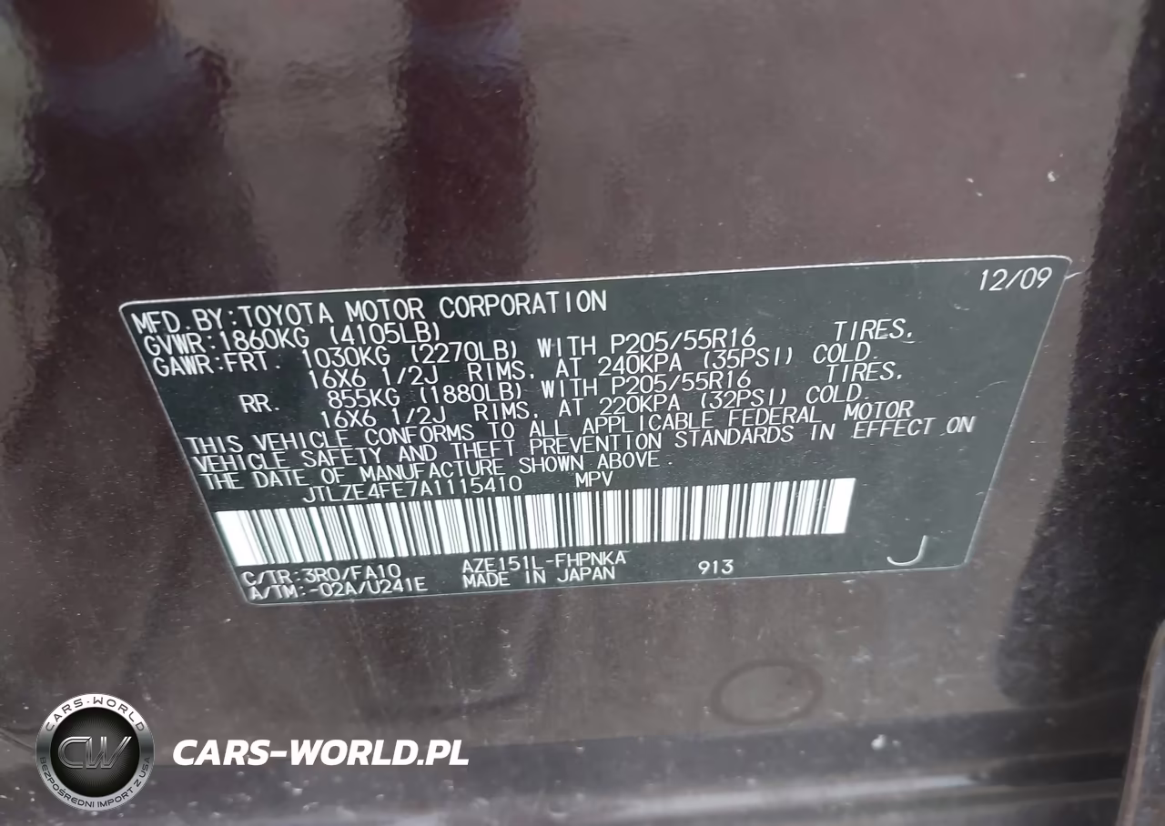 2010 Scion Xb VIN:JTLZE4FE7A1115410 - 9