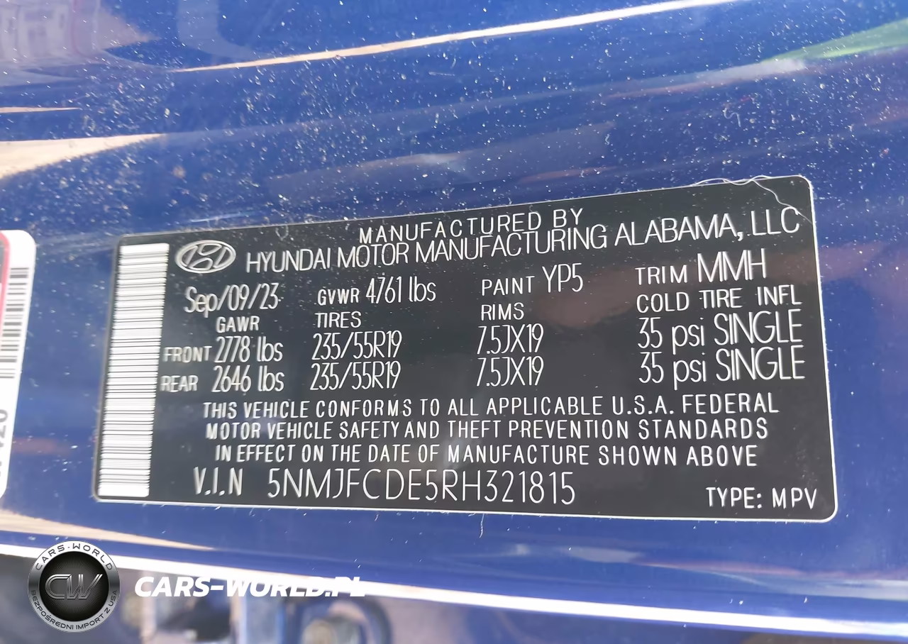 2024 Hyundai Tucson Sel VIN:5NMJFCDE5RH321815 - 9