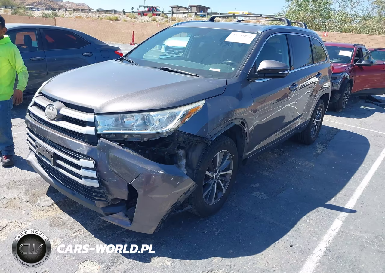 2018 Toyota Highlander Xle VIN:5TDKZRFH9JS549520 - 2
