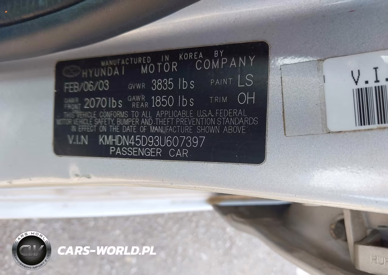 2003 Hyundai Elantra Gls-Gt VIN:KMHDN45D93U607397 - 9