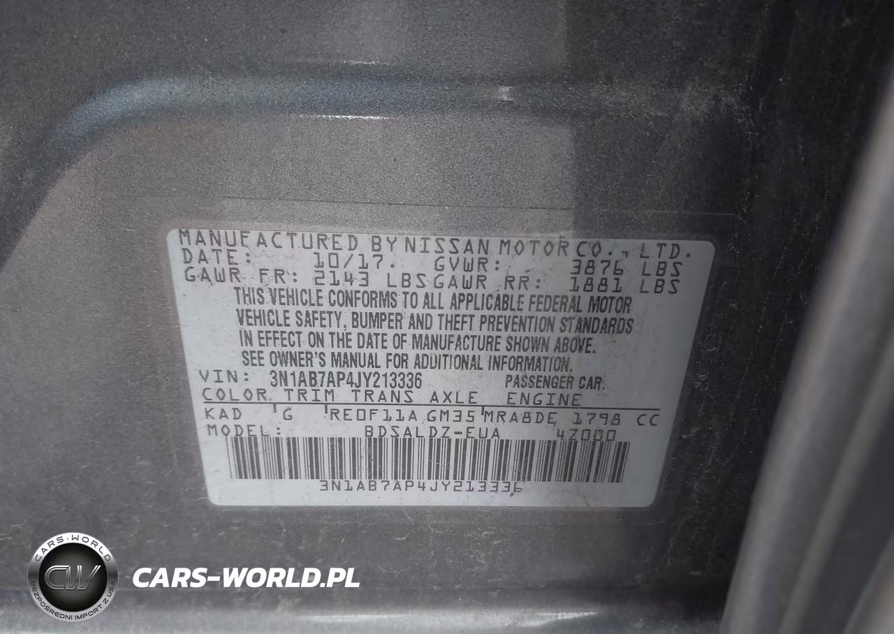 2018 Nissan Sentra Sv VIN:3N1AB7AP4JY213336 - 9