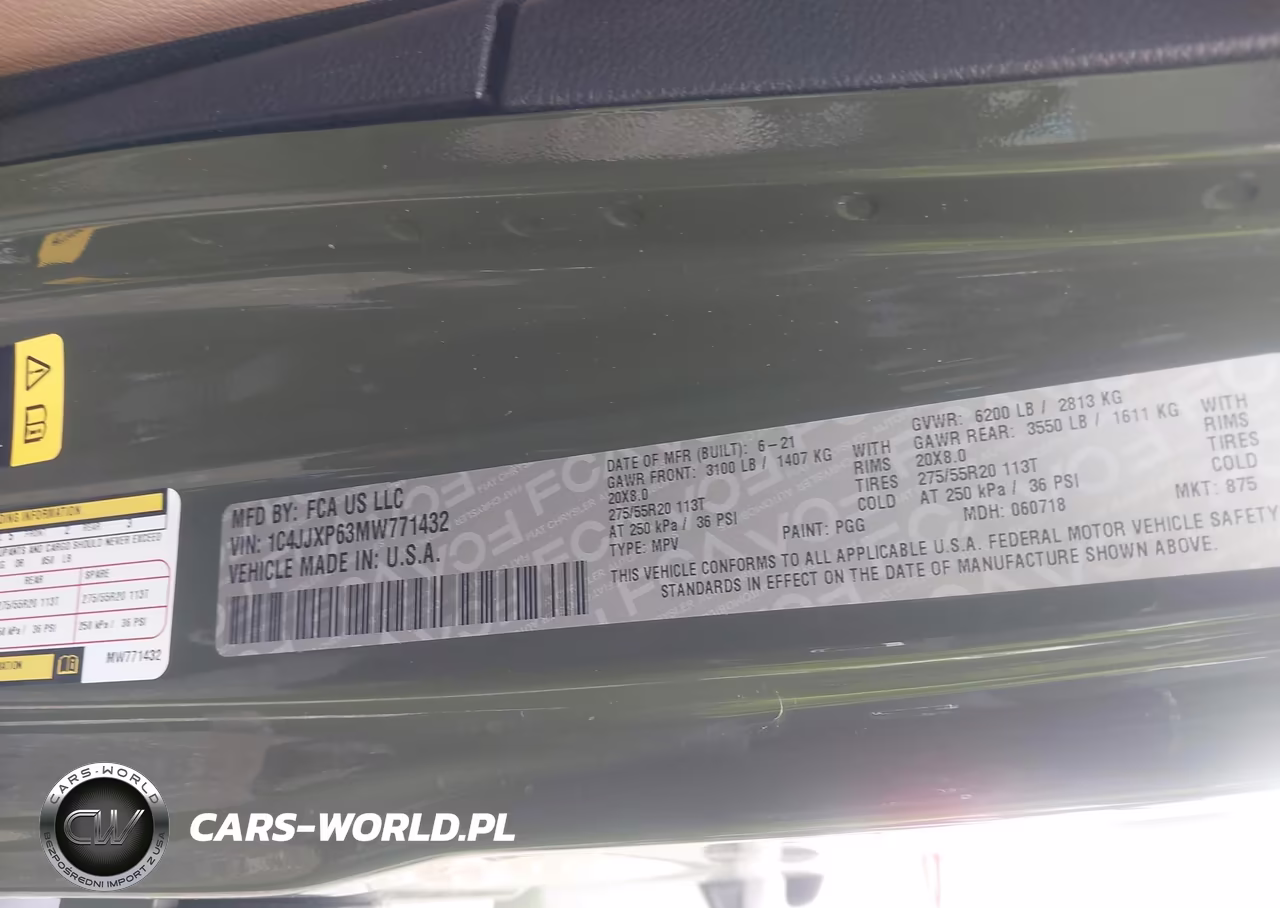 2021 Jeep Wrangler 4Xe Unlimited Sahara 4X4 VIN:1C4JJXP63MW771432 - 9