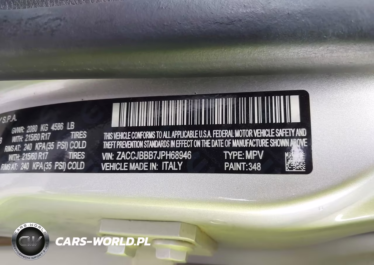 2018 Jeep Renegade Latitude 4X4 VIN:ZACCJBBB7JPH68946 - 9