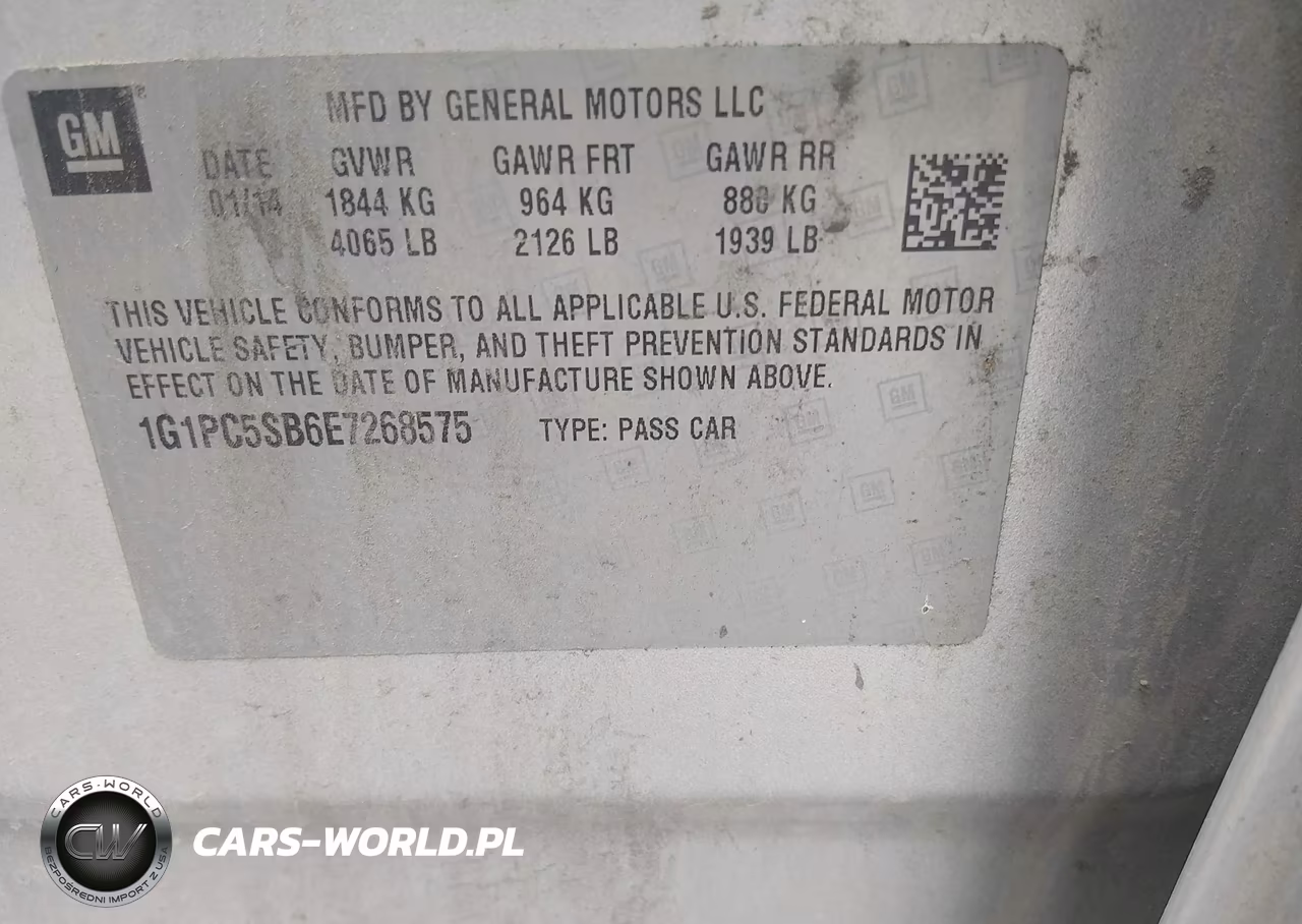 2014 Chevrolet Cruze 1Lt Auto VIN:1G1PC5SB6E7268575 - 9