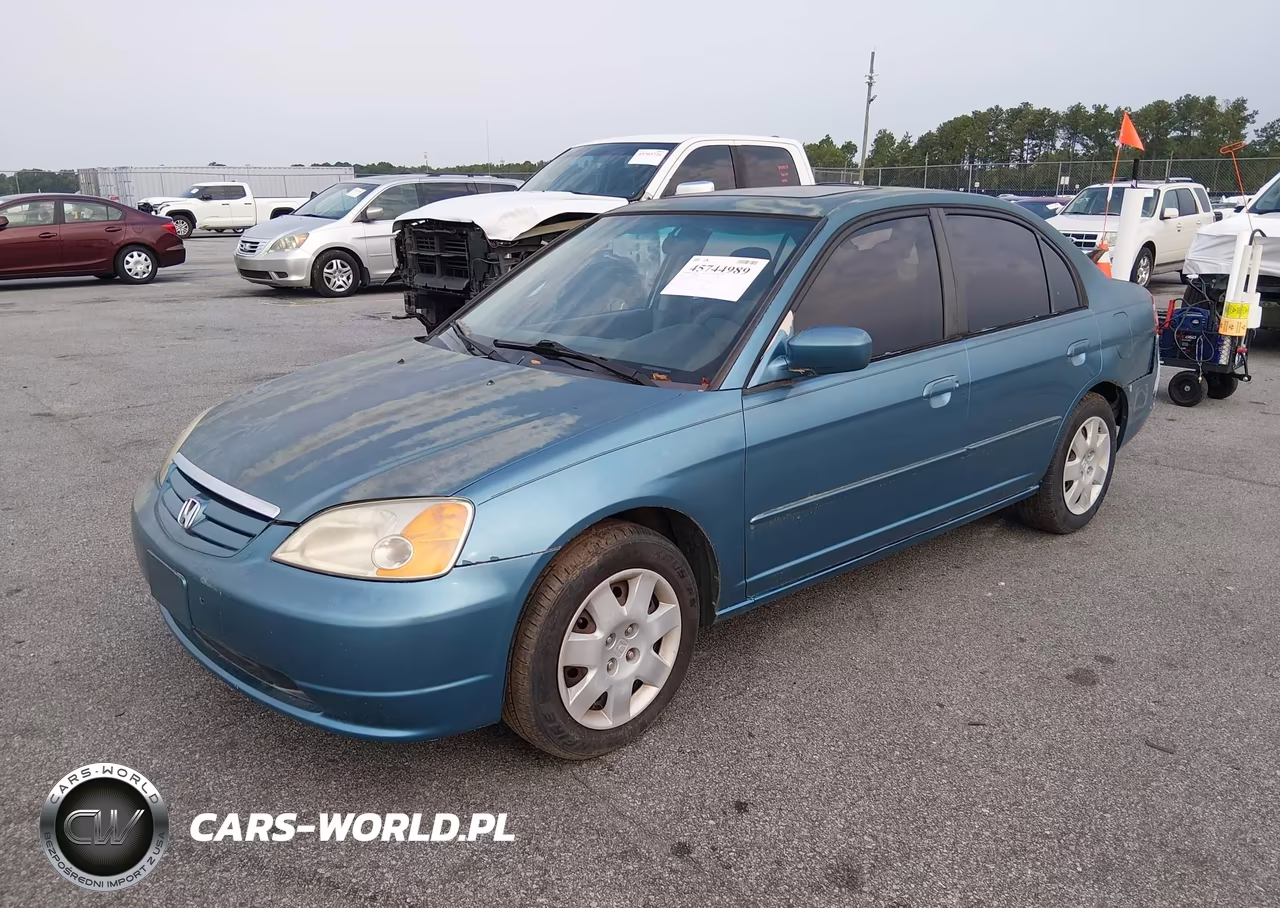 2001 Honda Civic Ex VIN:2HGES26721H595044 - 2