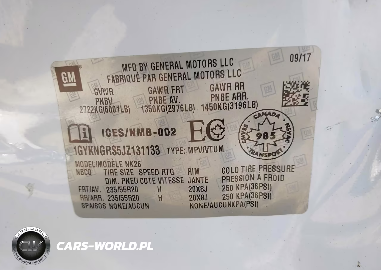2018 Cadillac Xt5 Platinum VIN:1GYKNGRS5JZ131133 - 9
