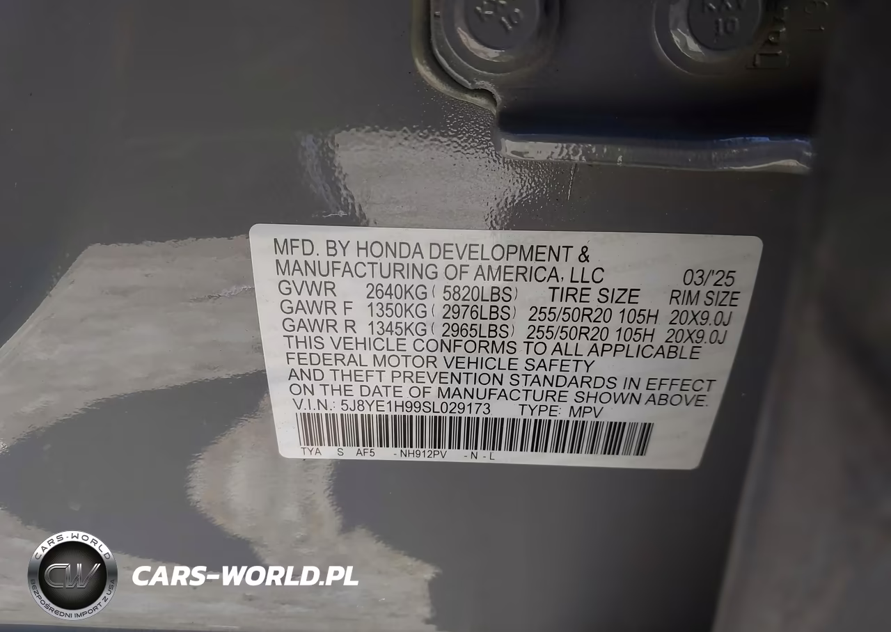 2025 Acura Mdx A-Spec Advance Package VIN:5J8YE1H99SL029173 - 9