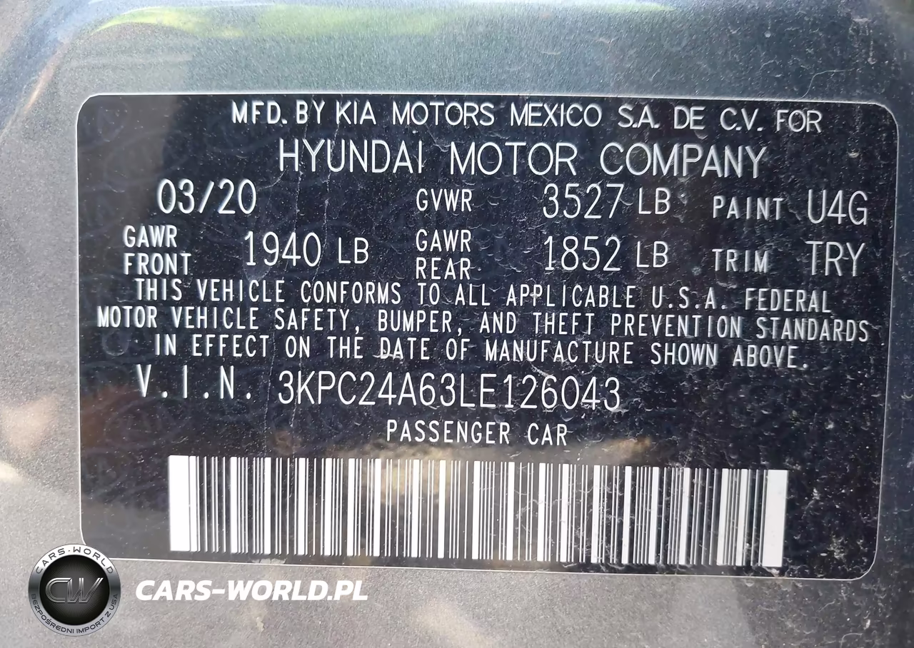 2020 Hyundai Accent Se VIN:3KPC24A63LE126043 - 9