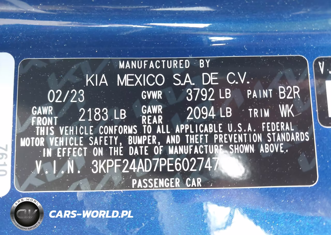 2023 Kia Forte Lxs VIN:3KPF24AD7PE602747 - 9