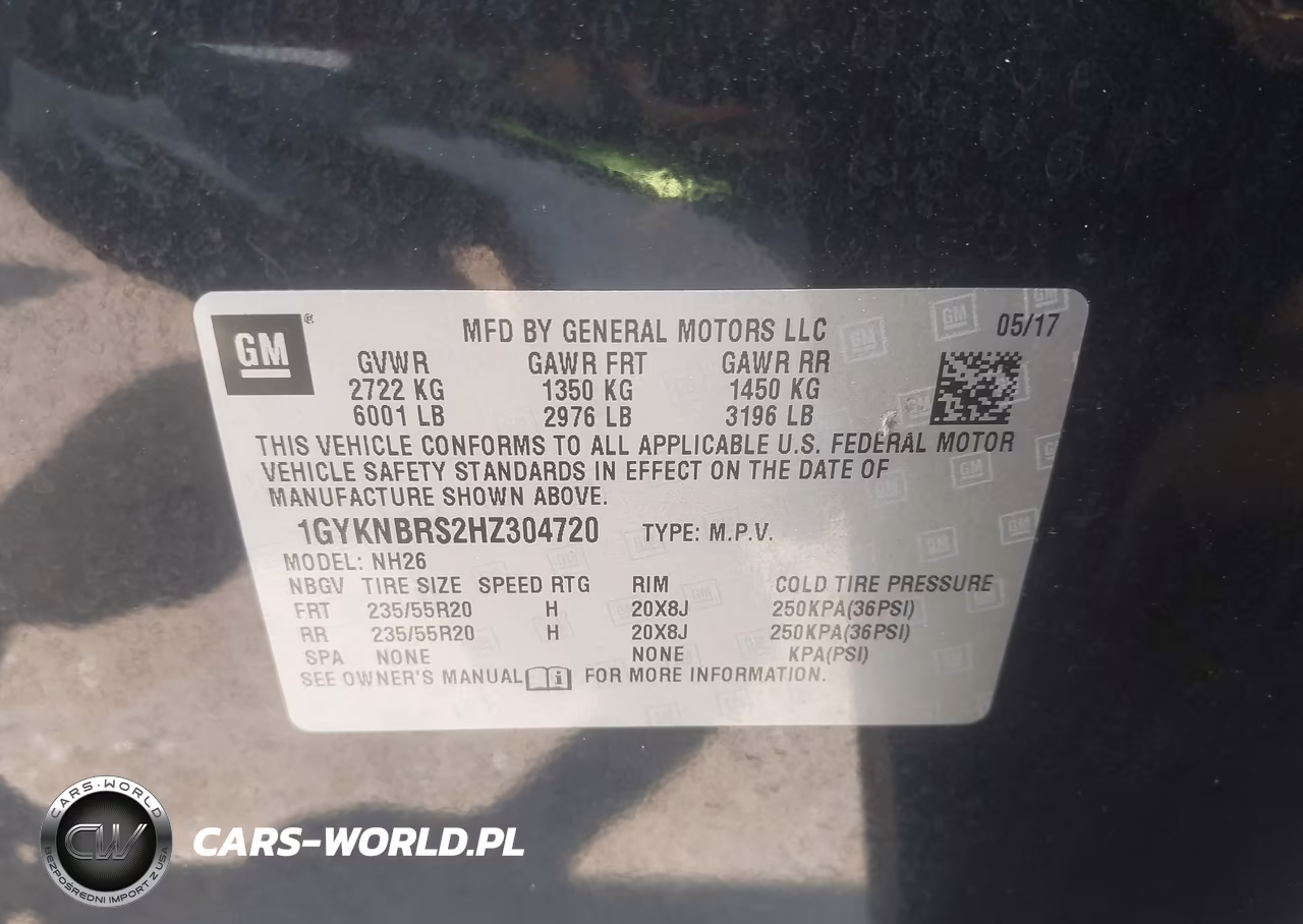 2017 Cadillac Xt5 Luxury VIN:1GYKNBRS2HZ304720 - 9