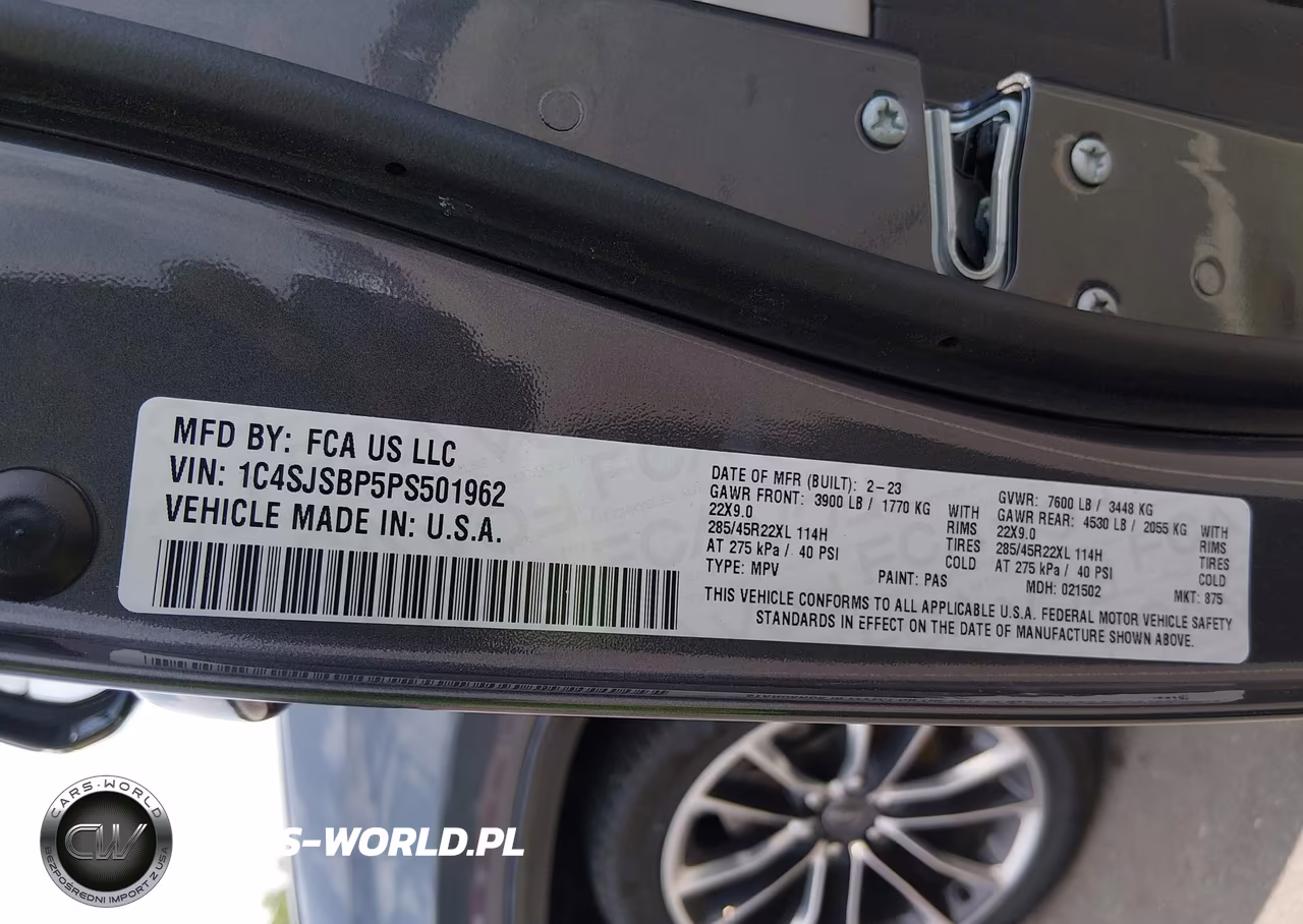 2023 Jeep Wagoneer L Series Ii 4X4 VIN:1C4SJSBP5PS501962 - 9