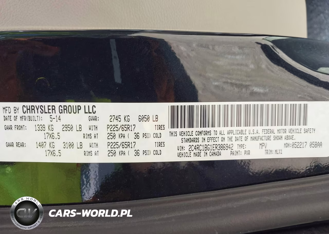 2014 Chrysler Town & Country Touring VIN:2C4RC1BG1ER386942 - 9