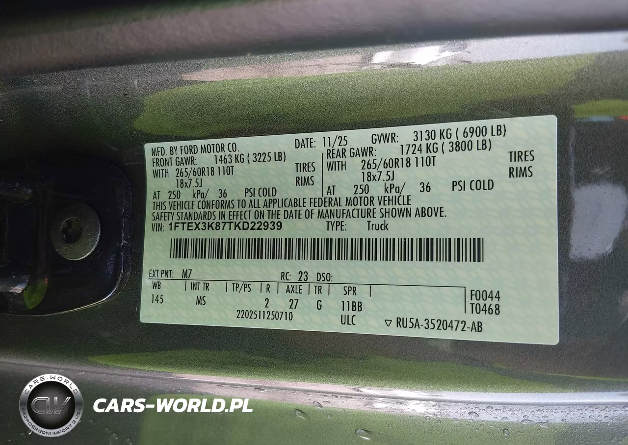 2026 Ford F-150 Xlt VIN:1FTEX3K87TKD22939 - 9