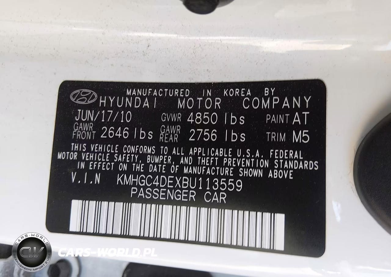 2011 Hyundai Genesis 3.8 VIN:KMHGC4DEXBU113559 - 9