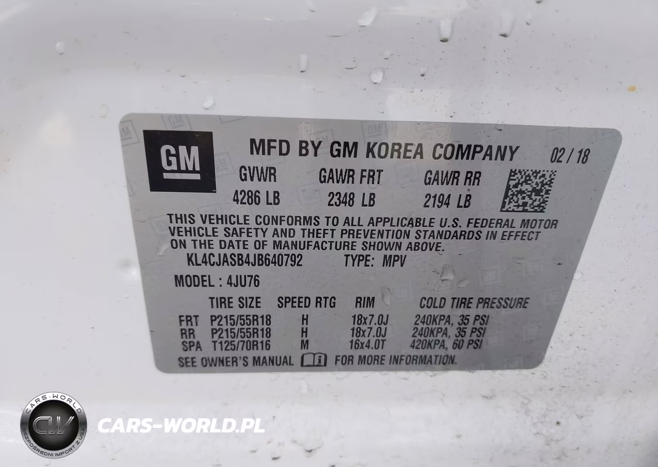 2018 Buick Encore Preferred VIN:KL4CJASB4JB640792 - 9