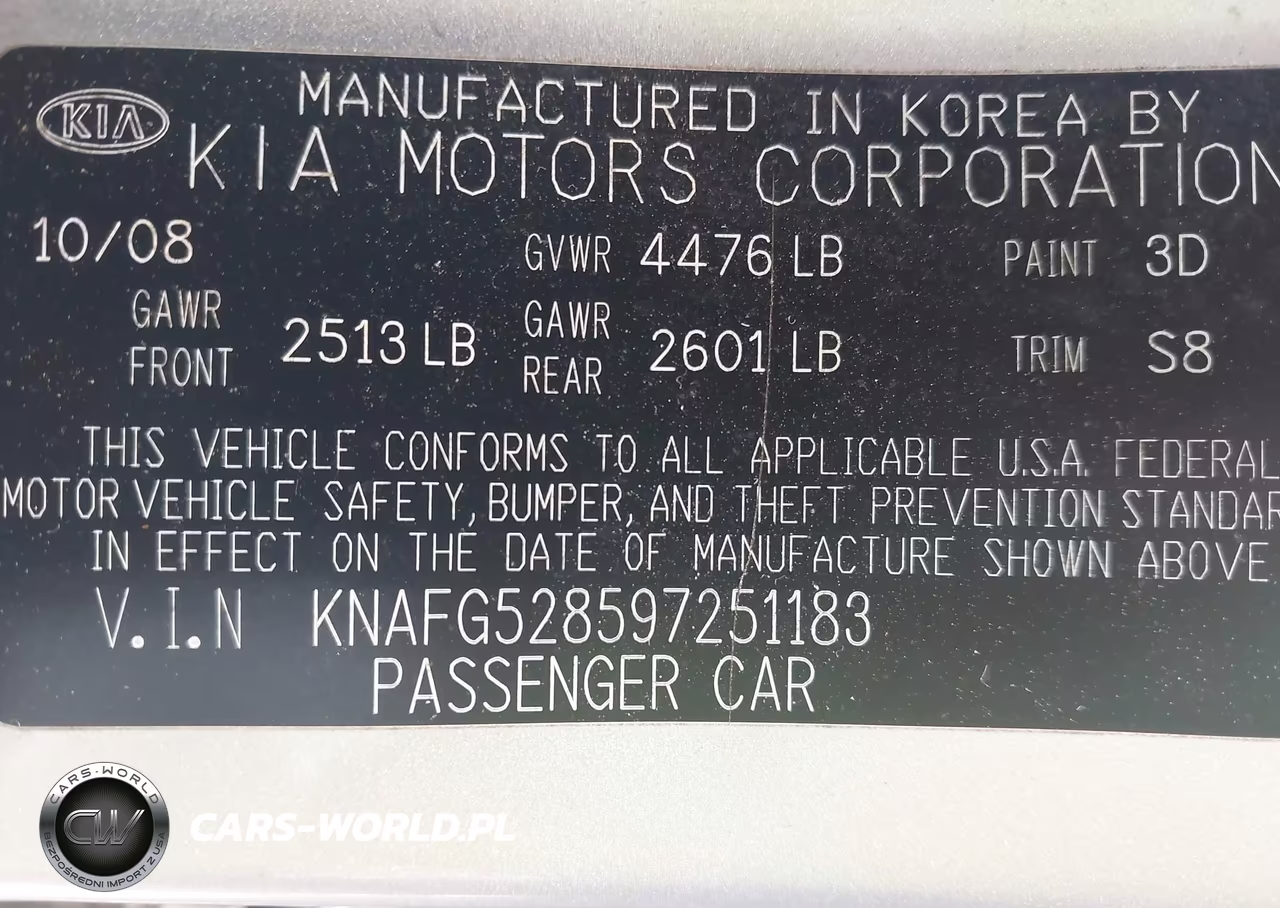2009 Kia Rondo Lx VIN:KNAFG528597251183 - 9