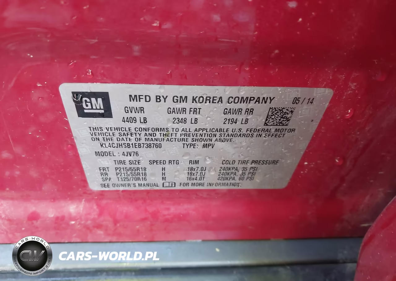 2014 Buick Encore Premium VIN:KL4CJHSB1EB738760 - 9