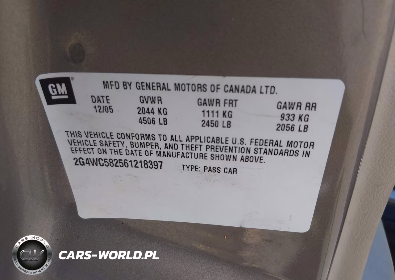 2006 Buick Lacrosse Cx VIN:2G4WC582561218397 - 9