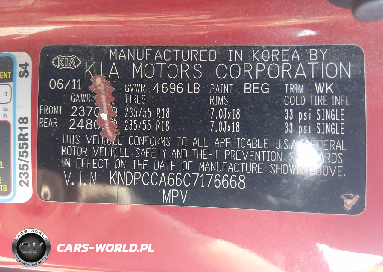 2012 Kia Sportage Sx VIN:KNDPCCA66C7176668 - 9