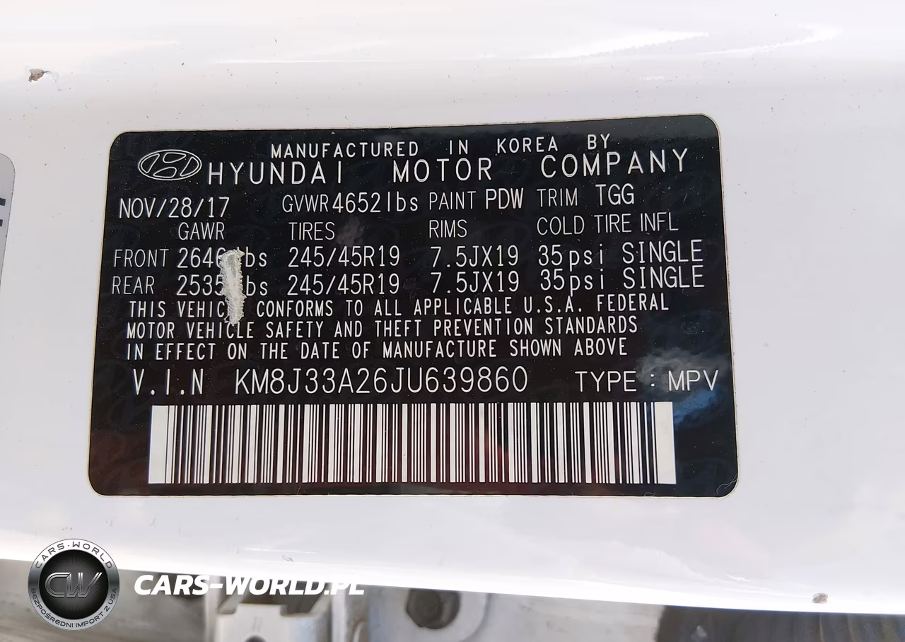 2018 Hyundai Tucson Value VIN:KM8J33A26JU639860 - 9