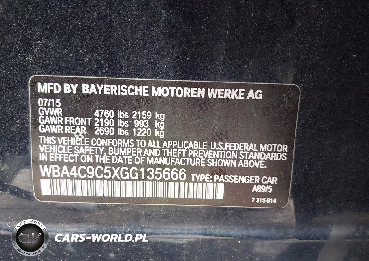 2016 BMW 428I Gran Coupe xDrive VIN:WBA4C9C5XGG135666 - 9