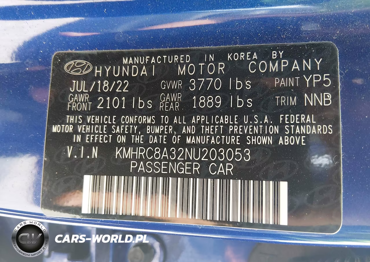 2022 Hyundai Venue Limited VIN:KMHRC8A32NU203053 - 9