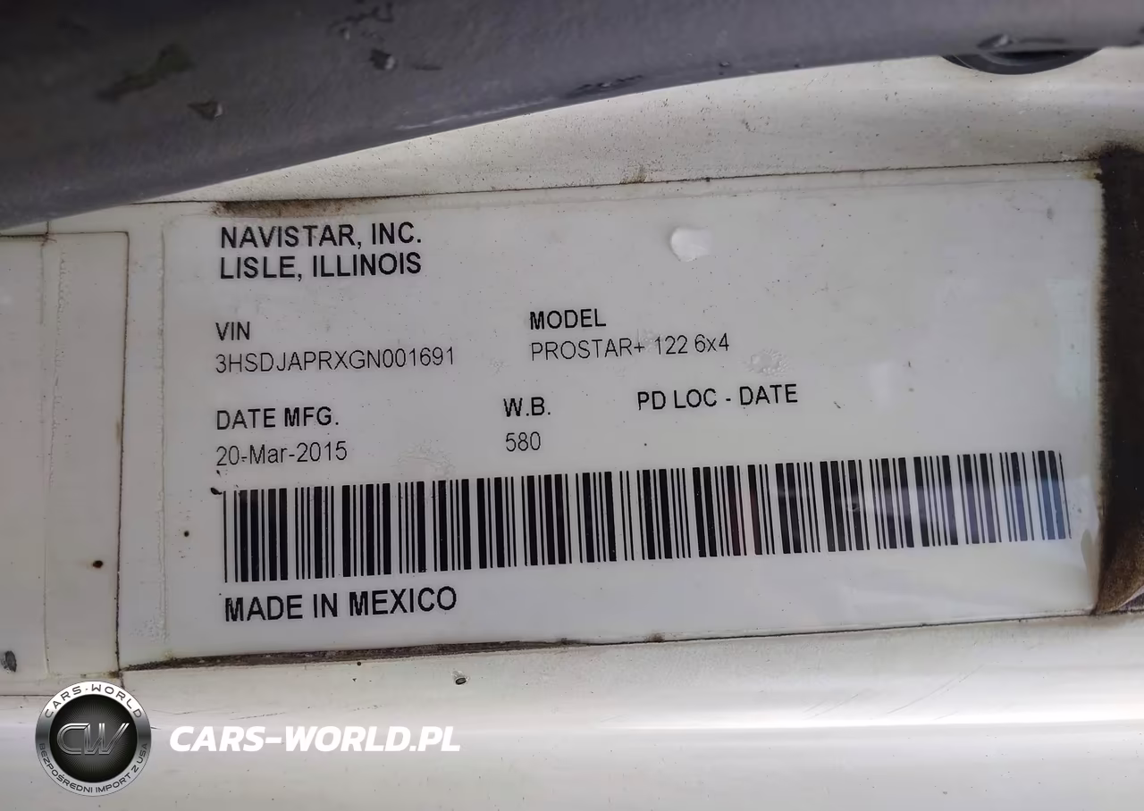 2016 International Prostar VIN:3HSDJAPRXGN001691 - 8
