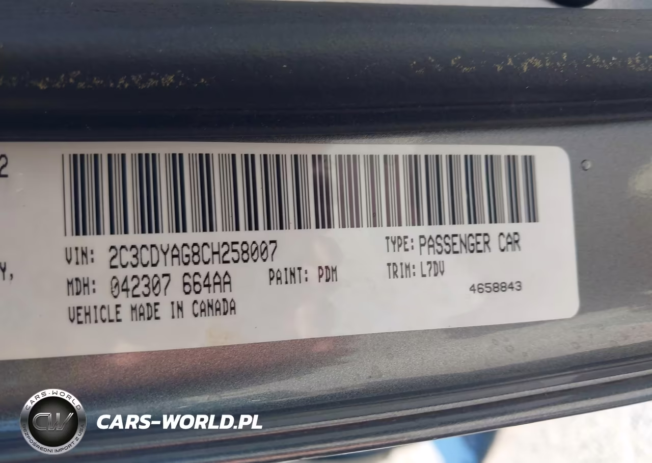 2012 Dodge Challenger Sxt VIN:2C3CDYAG8CH258007 - 9