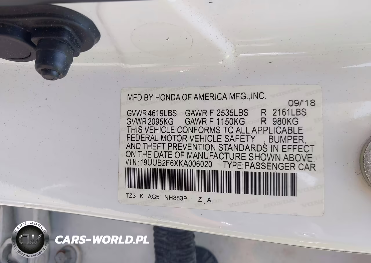 2019 Acura Tlx Tech A-Spec Pkgs VIN:19UUB2F6XKA006020 - 9