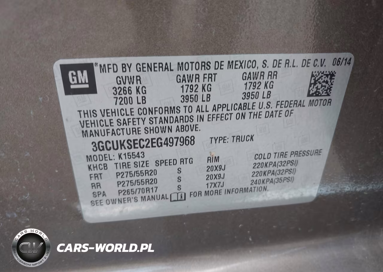 2014 Chevrolet Silverado 1500 Ltz VIN:3GCUKSEC2EG497968 - 9