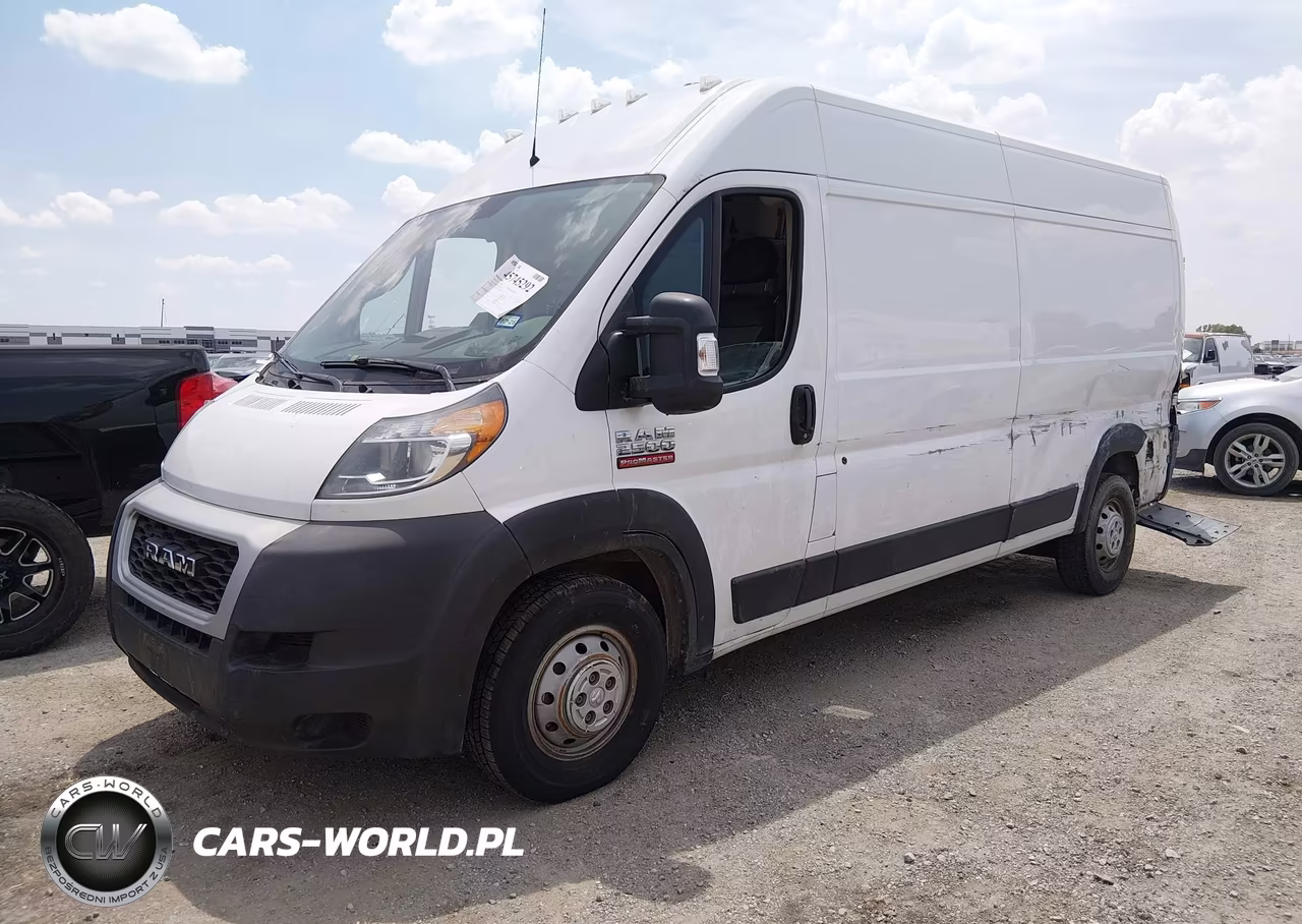 2019 Ram Promaster 2500 High Roof 159 Wb VIN:3C6TRVDG3KE526728 - 2